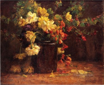  flower Art Painting - June Glory Theodore Clement Steele 1920 Impressionist flower Theodore Clement Steele